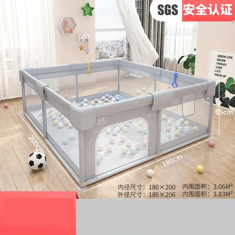 Extra Large Baby Playpen Safety Playard,360 Degree Visible Kids Activity Center Fence for Toddlers Children Kid Baby Playground