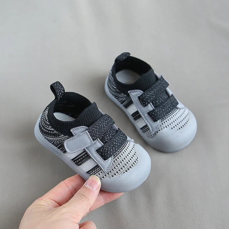 Baby Sports Shoes Mesh Breathable Boy Girls Walking Soft Soles Anti-skid Baby Shoes Boy Children's Casual Sports Shoes