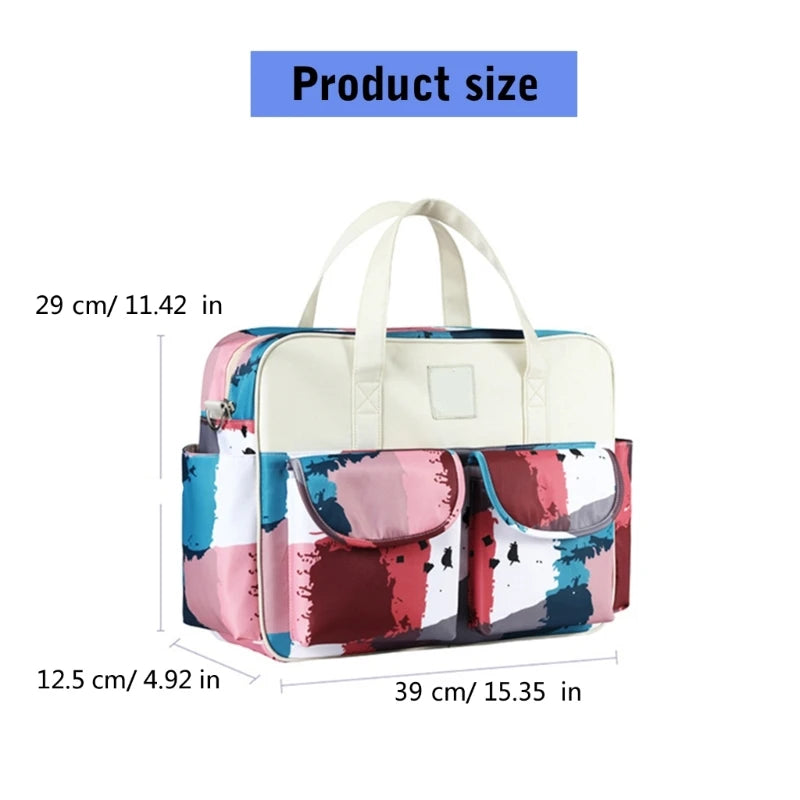 multifunctional Baby Gear Bag Bag Adjustable Straps Nursery Organizes Large Capacity