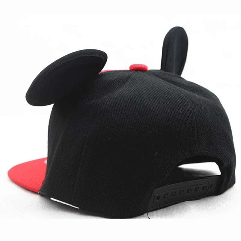 Disney Mickey Mouse Hat Cartoon Cute Big Ear Embroidered Baseball Hat Boys Girls Hip Hop Breathable Cap Adjustable Birthday Gift