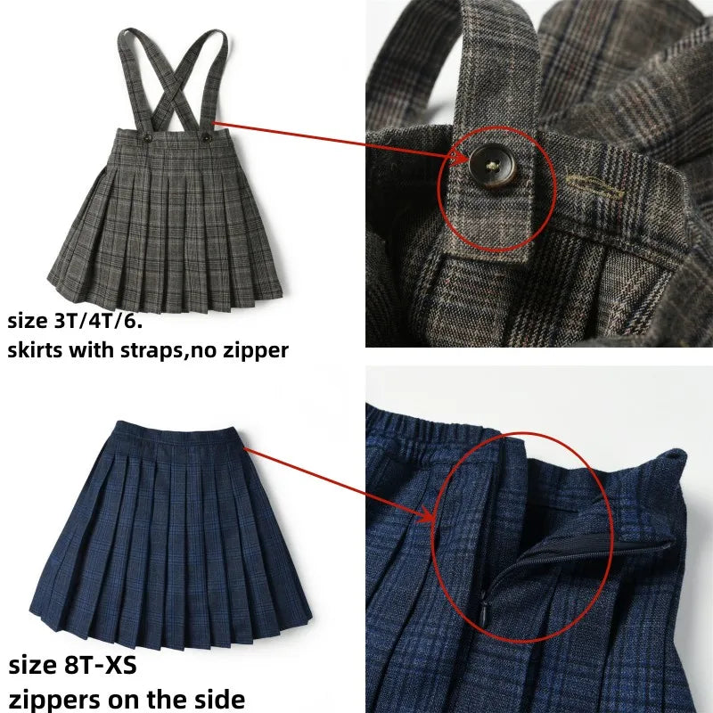 AS AW23 Plaid Shabbos Collection Boys Girls Matching Clothes Baby Children Plaid Outfits Blazer Skirt Romper Pants Holiday