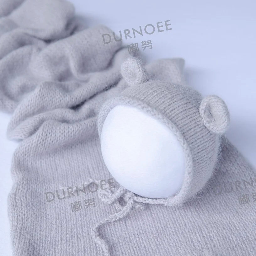Newborn Photography Props Handmade Dolls Knitted Rabbit Bear Baby Photography Studio Accessoires