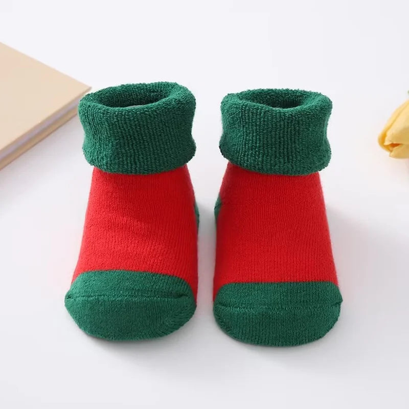 New Thickened Kids Socks Shoes Winter Super Warm Baby Toddler Socks Boys Girl Newborn Indoor Socks Floor Footwear Socks