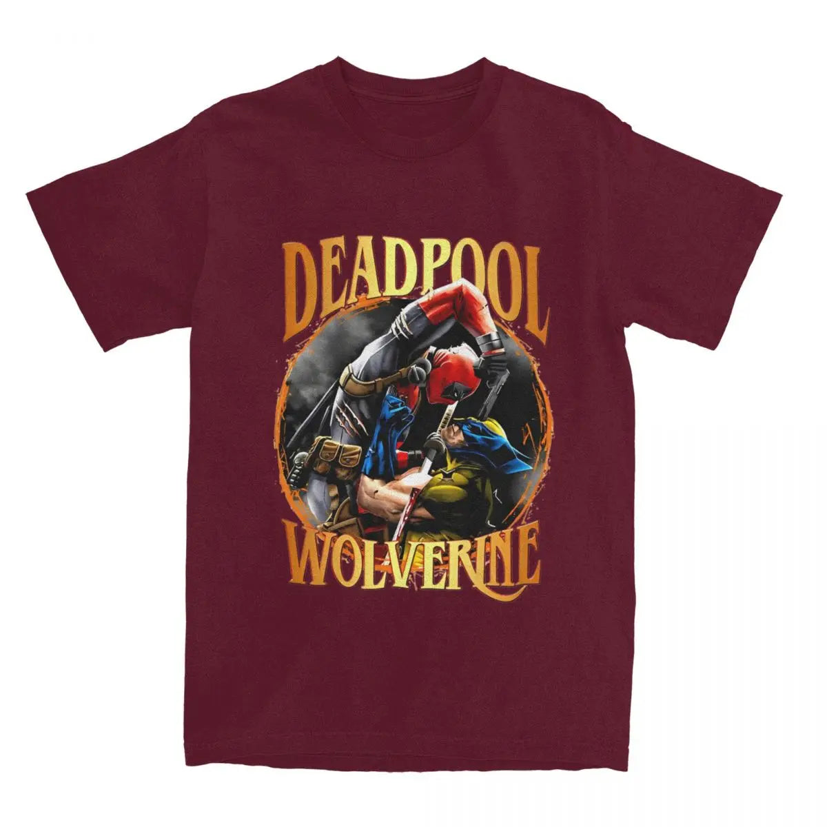 Explosive Deadpool Wolverine Men Women T Shirt Tee Shirt Short Sleeve Round Collar T-Shirt 100% Cotton Plus Size Clothing