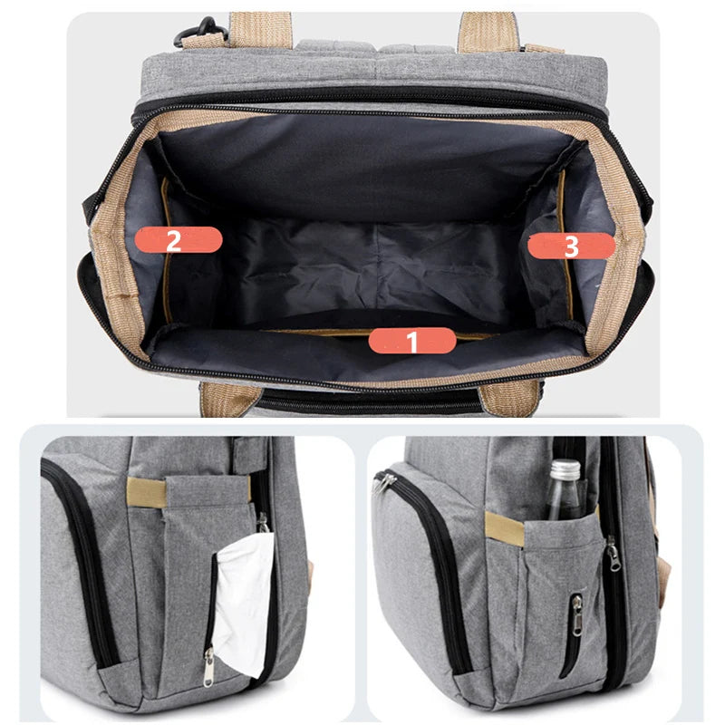 Waterproof Travel Maternity Diaper Bag Portable Babies Sleeping Fold Crib Bed For Mommy Stuff Nappy Bag Baby Cart Stroller Bags