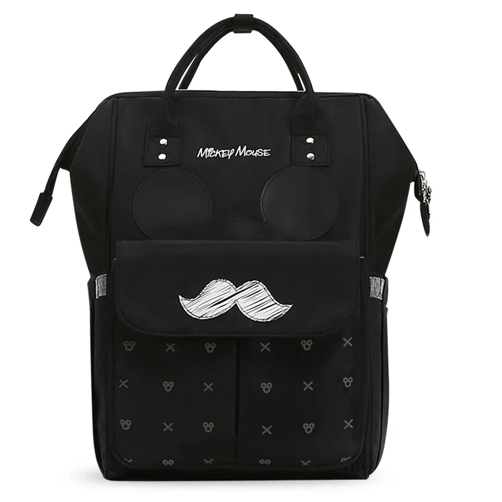 Disney Baby Diaper Backpack Moms Baby Nursing Bag Mother Maternity Nappy Changing Bag Travel Stroller USB Heating Mickey Series
