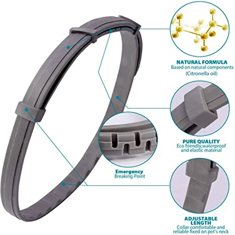 Pet Calming Collar For Dog Cat Waterproof Adjustable Breakaway Pheromone Collar Reduce Stress Anxiety Relief Collar Pet Supply