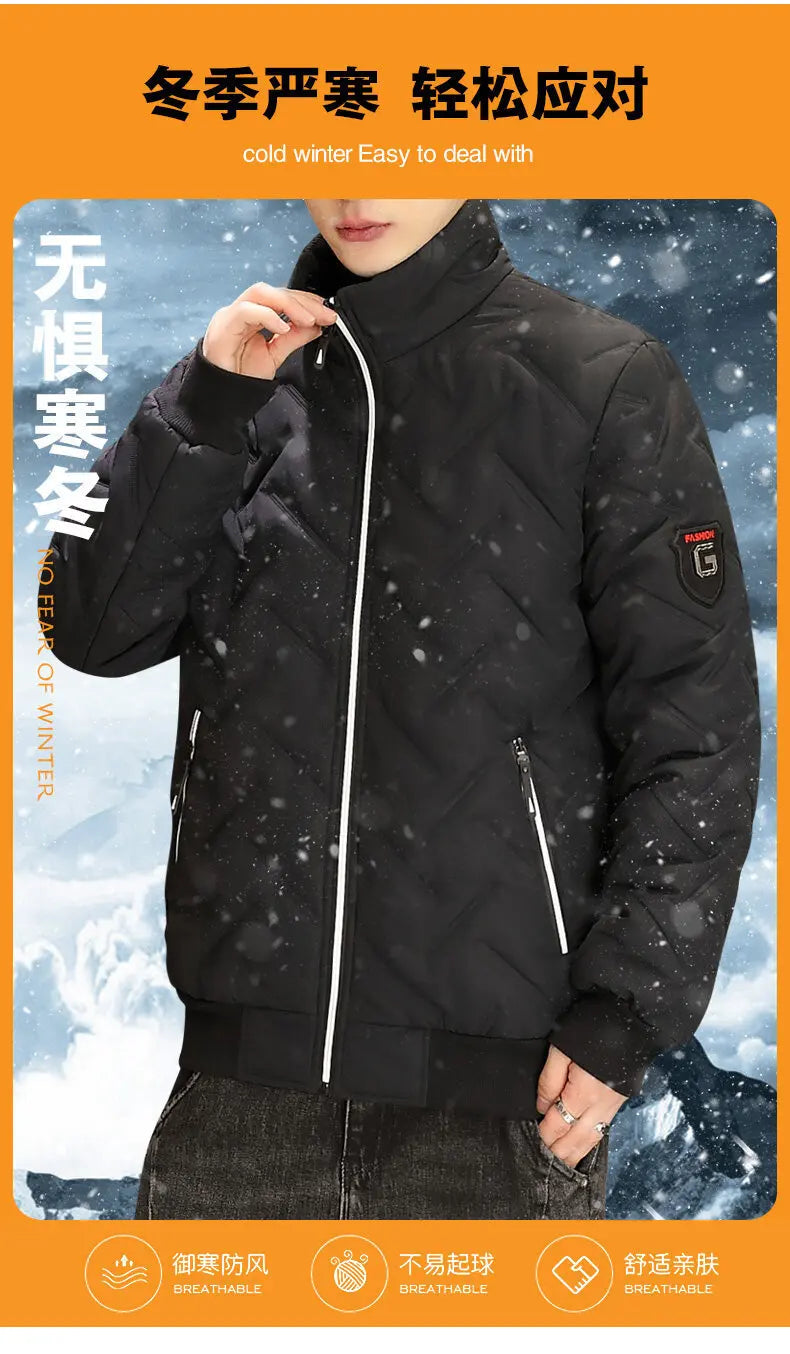Stand Collar Sweater For Men In Winter