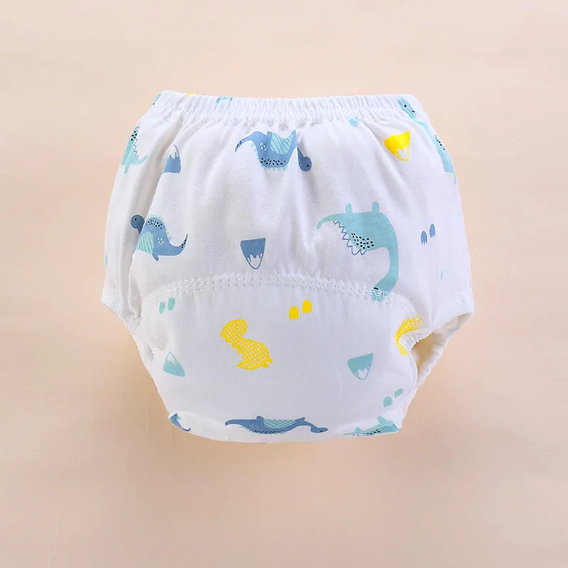 Reusable Newborn Baby Cloth Diapper Breathable Infant Toilet Training Pants Nappy Washable Cotton Elastic Waist Cloth Diappers