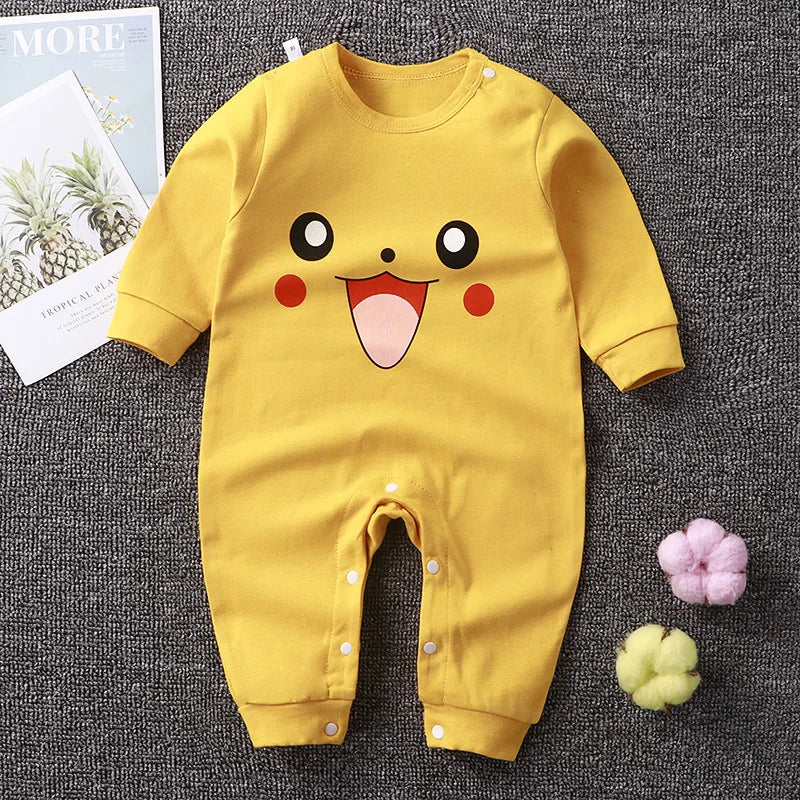 Newborn Baby Spring Autumn Romoers Long Sleeve Ha Clothes Baby Boys Girl New Year Costume For Baby Dinosaur Print Baby Clothes
