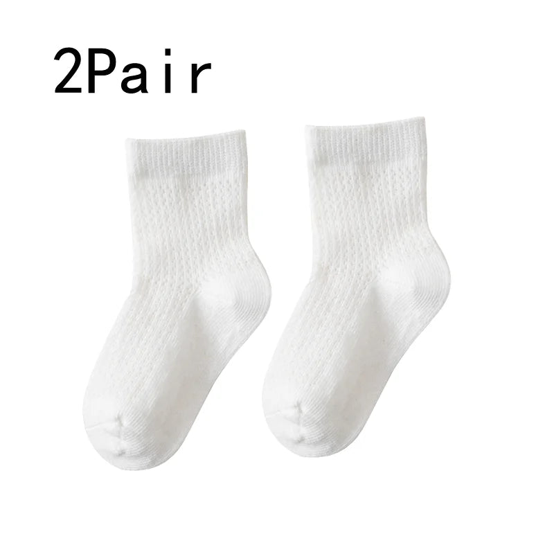 New White Baby Socks Summer Cotton Casual Boys and Girls Baby Socks