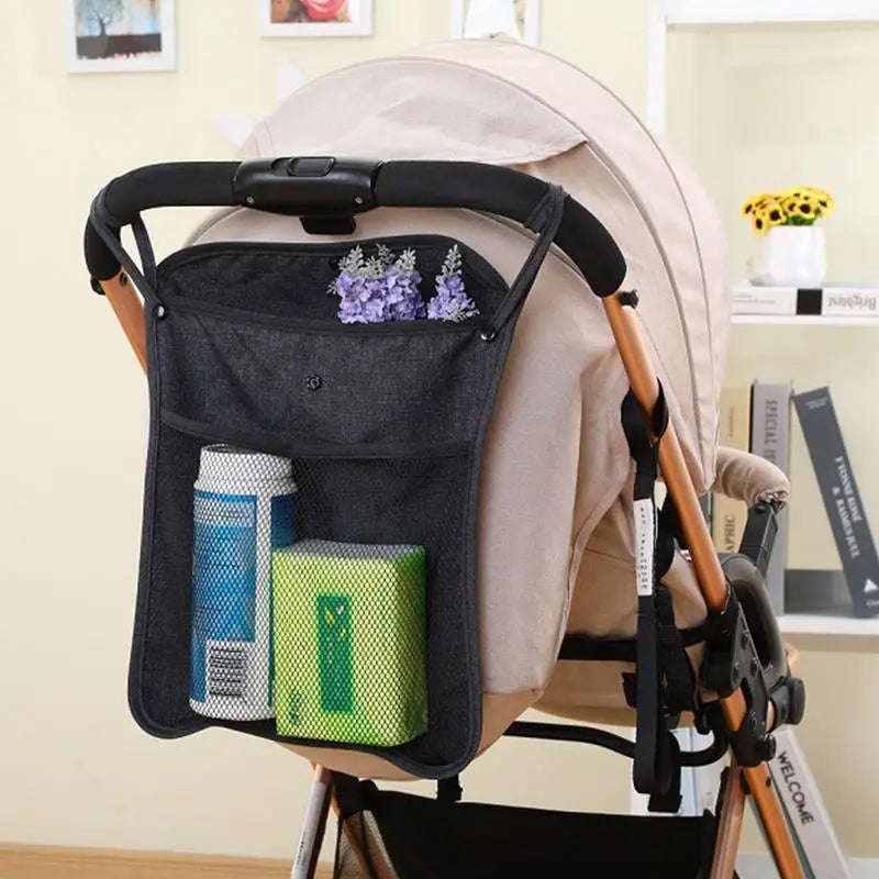Baby Stroller Bag Hanging Net Big Bags Portable Baby Umbrella Storage Bag Pocket Cup Holder Organizer Universal Useful Accessory