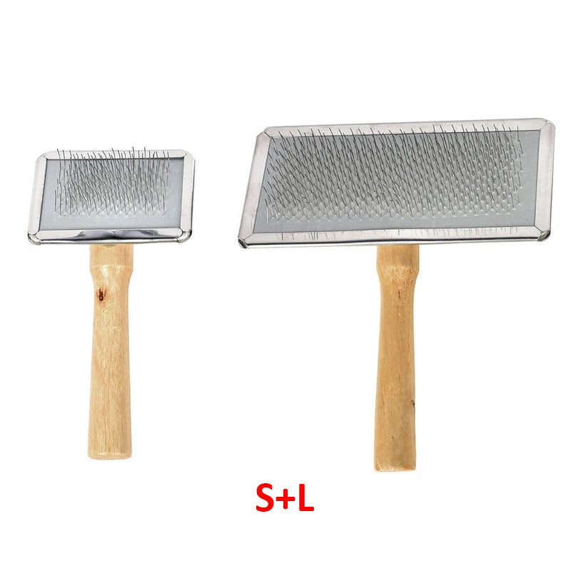 Dog Hair Remover Combs Pet Cat Hair Shedding Brush Wooden Handle Grooming Supplies Lint Remover For Clothing Sweater Clothes
