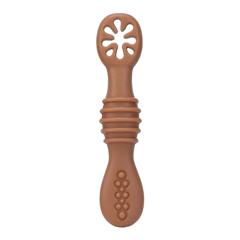 Baby Spoon Forks Set Food Grade Silicone Sticky Spoon Children Cutlery Training Spoon Kids Feeding Tableware Kitchen Accessories
