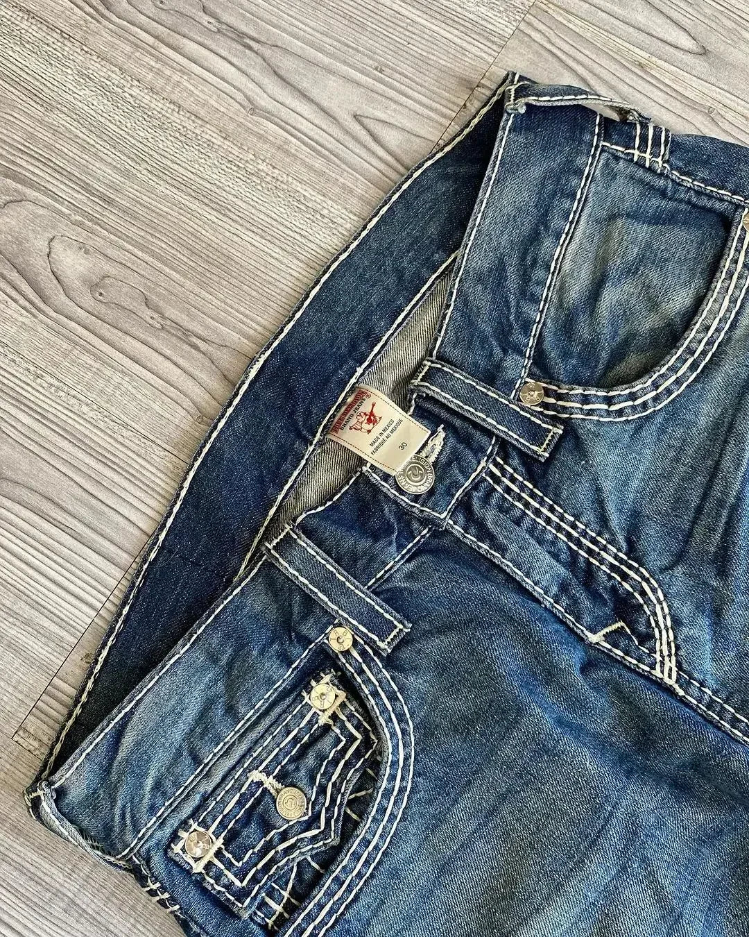 Y2K New True religion High waist Super T Bootcut Flared Jeans Street Denim Pants Harajuku High Waist Straight Leg Wide Leg Jeans