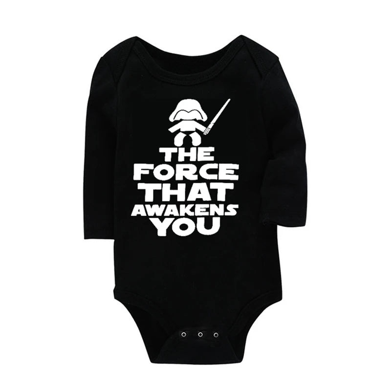Newborn Baby Boys Long Sleeve Romper Toddler Star Wars Girls Bodysuits Infant Jumpsuit Playsuit Outfits Clothes Spring Costumes