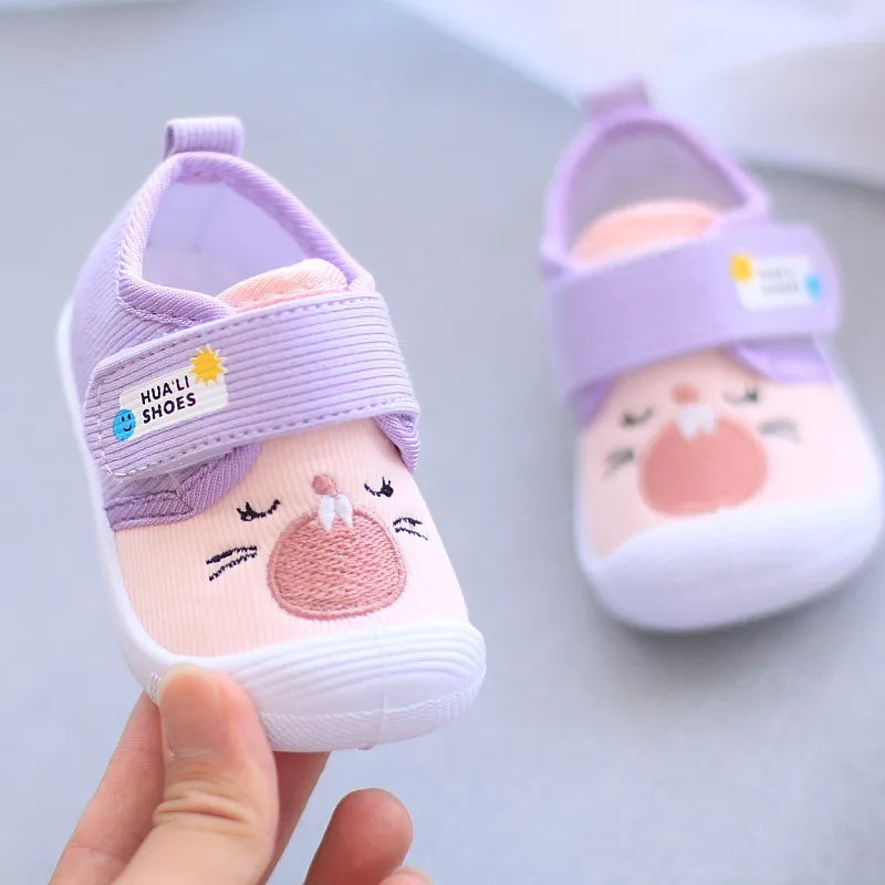 Infant Kids Baby Cartoon Anti kicking functional Shoe Soft Sole Squeaky Sneakers Boy Causal Loafers Toddler Girl Non-slip Shoe