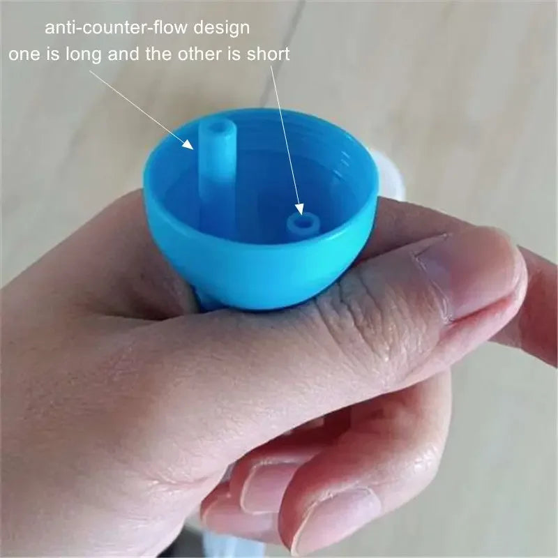 Anti-reflux Mouth Suction Nasal Aspirator for Newborn Baby Nasal Mucus Clean Inhale Bottle Infant Snot Cleaner Suction Pipe