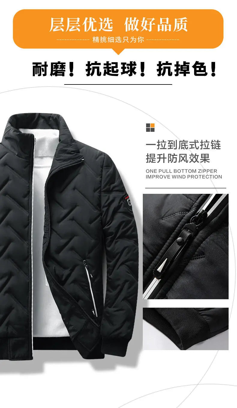 Stand Collar Sweater For Men In Winter