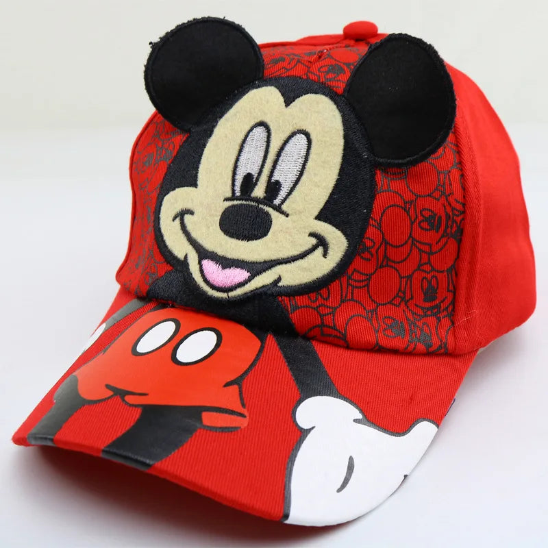 Disney Mickey Mouse Hat Disney Anime Snapback Baseball Cap Boys Girls Baby Hip Hop Hat Spring Summe Outdoor Hat Adjustable