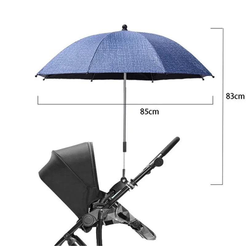 UV Protection Baby Stroller Umbrella With Clamp Universal Sunscree Rainproof Stroller Cover Umbrella Baby Stroller Accessories
