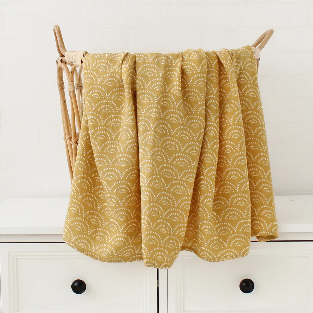 Bamboo Baby Blanket Newborn Swaddle Baby Stuff Mushroom Muslin Blanket Organic Cotton Baby Nursery Infant Receiving Blanket