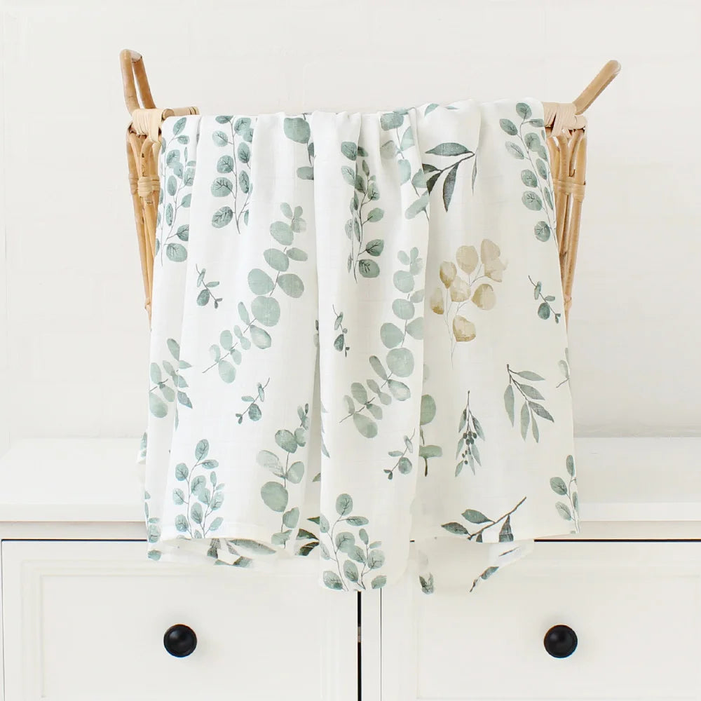 Bamboo Baby Blanket Newborn Swaddle Baby Stuff Mushroom Muslin Blanket Organic Cotton Baby Nursery Infant Receiving Blanket