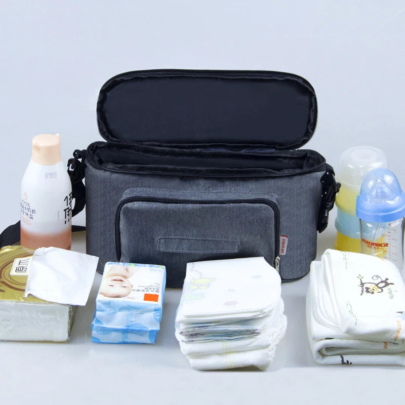 Baby Stroller Organizer Bag Hot Mom Stroller Accessories Hooking Travel Bag For Wheelchair Pushchair Walking Mum Stroller Bags