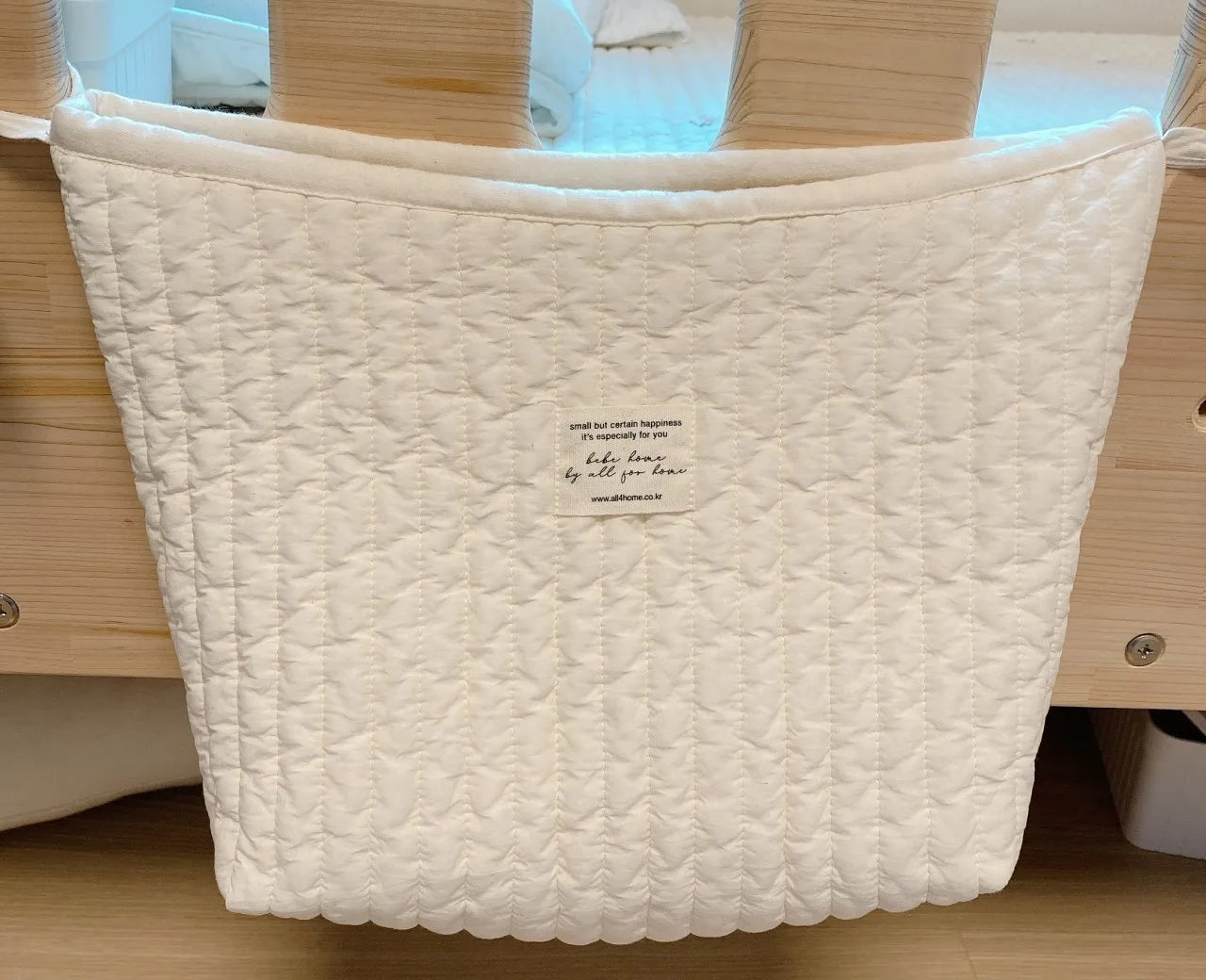 Multi Function Large Capacity Toddler Infant Toy Storage Bags Cotton Mommy Handbag Baby Bedside Diaper Bags