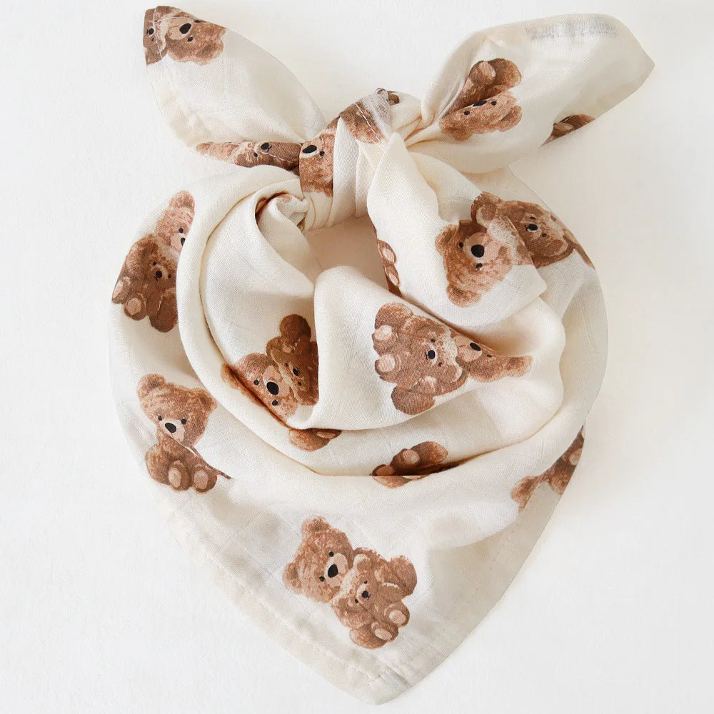 60*60cm Muslin Bamboo Cotton Baby Blanket Baby Newborn Blankets Newborn Swaddle Wrap Burp Cloths Towel Pielucha dropshipping