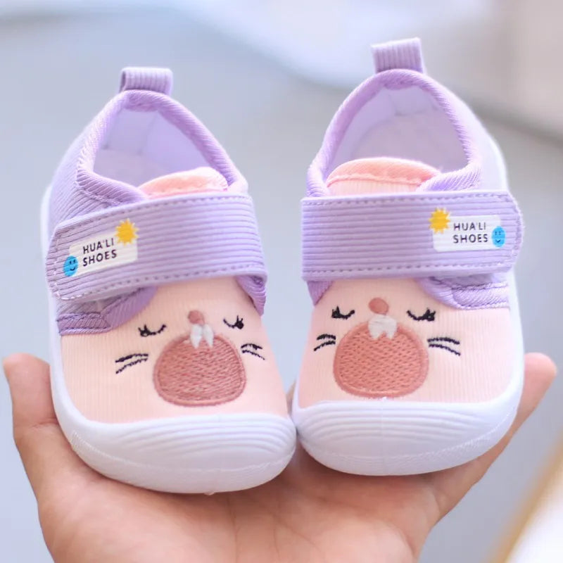 Infant Kids Baby Cartoon Anti kicking functional Shoe Soft Sole Squeaky Sneakers Boy Causal Loafers Toddler Girl Non-slip Shoe