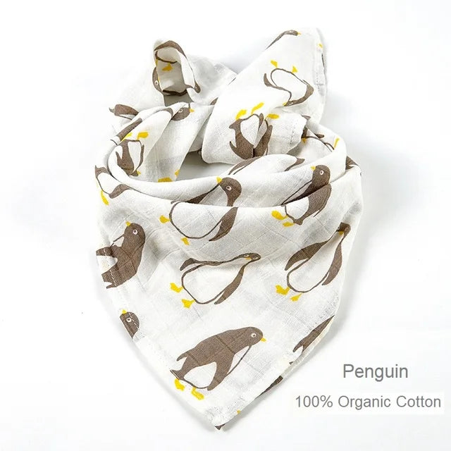 Organic Cotton/Bamboo Cotton Muslin Swaddles Wrap Burpy Towel Scarf Bibs Muslin Baby Blankets Newborn Diaper Pielucha 60*60cm