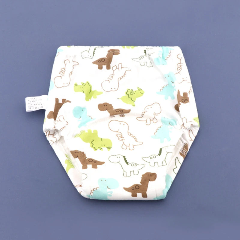 Baby Waterproof Reusable Training Pants 6 Layers Cotton Baby Diaper Cute Infant Shorts Nappies Panties Nappy Changing Underwear