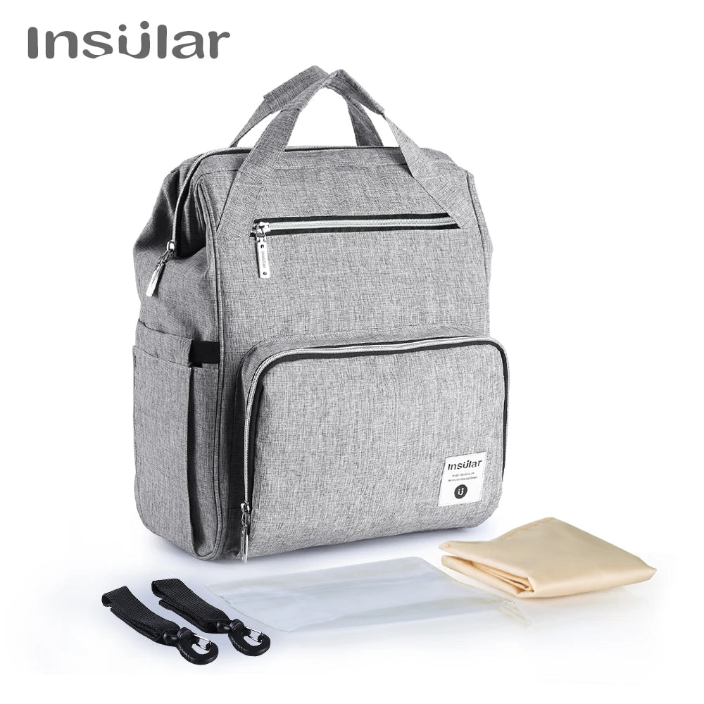 Insular Baby Diaper Backpack Bag Mummy Maternity Nappy Stroller Bag Large Capacity Baby Bag Travel Backpack Designer Nursing Bag
