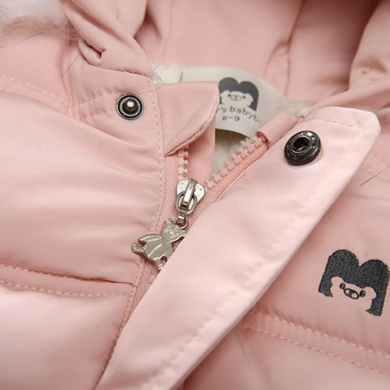 New Born Baby costume rompers Winter Toddle Jumpsuit Hooded Inside Fleece Girl Boy Clothes Autumn Overalls Children Outerwear