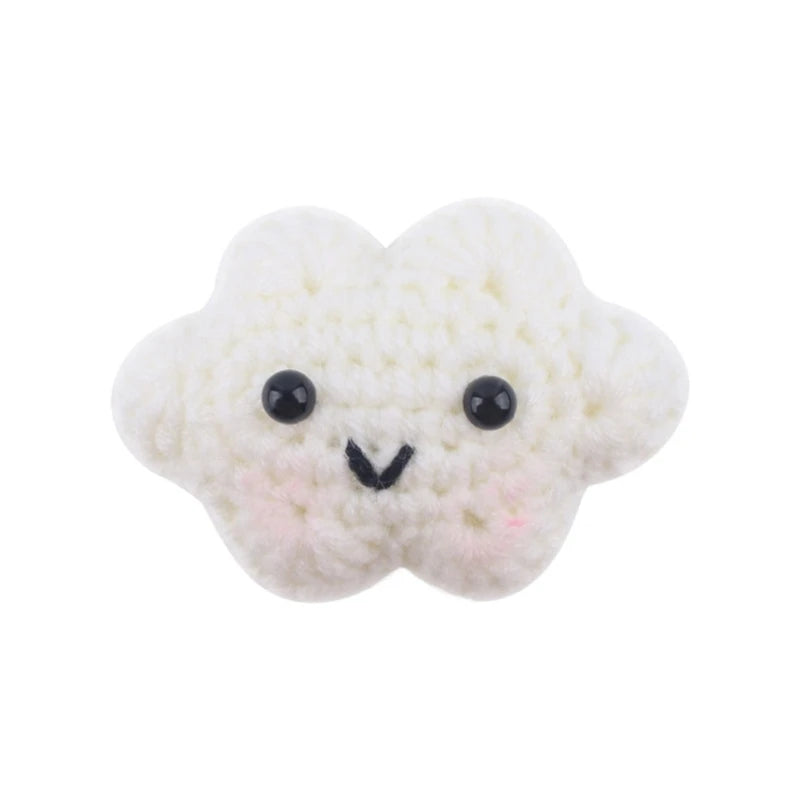 Handmade Crochet Bear Animal elephant Head Knitting Beads DIY Baby Pacifier Chain Chewable Accessories Newborn Teether Toy