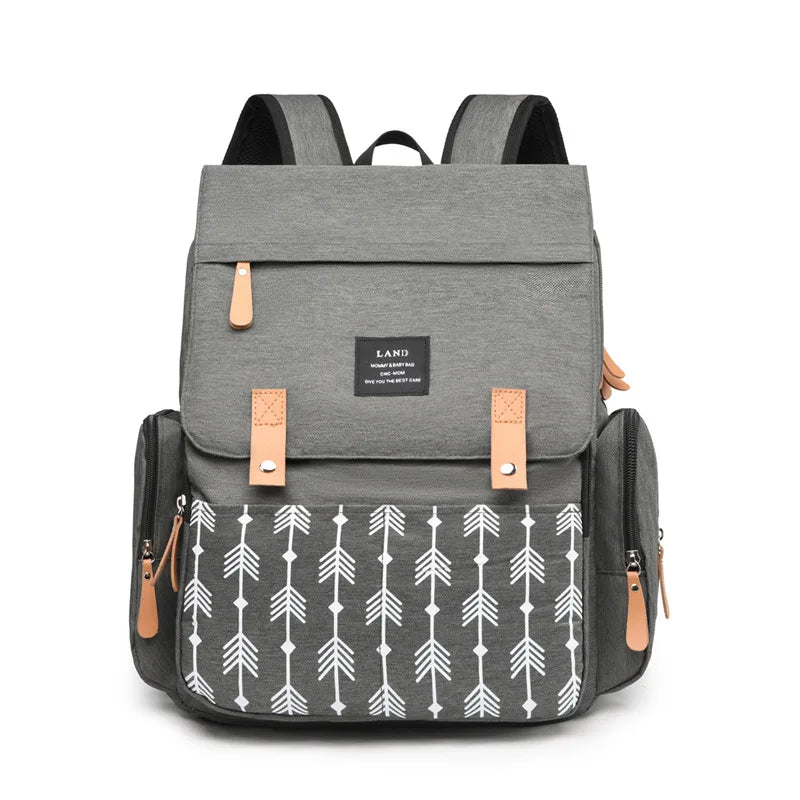 2022 Fashion New Baby Diaper Bag Backpack Multifunctional Diaper Bag Organizer with Thermal Milk Bottle Bag Baby Bags for Mom