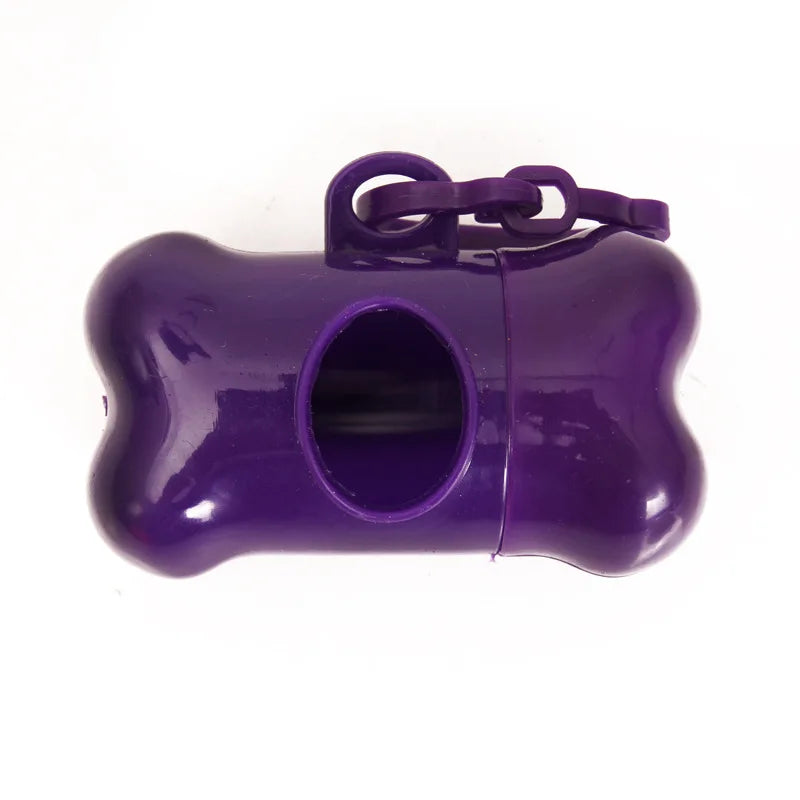 1 Roll Pet Poop Bags Disposable Dog Waste Bags Bulk Poop Bag Dispenser Bags with Paw Prints Garbage Bag
