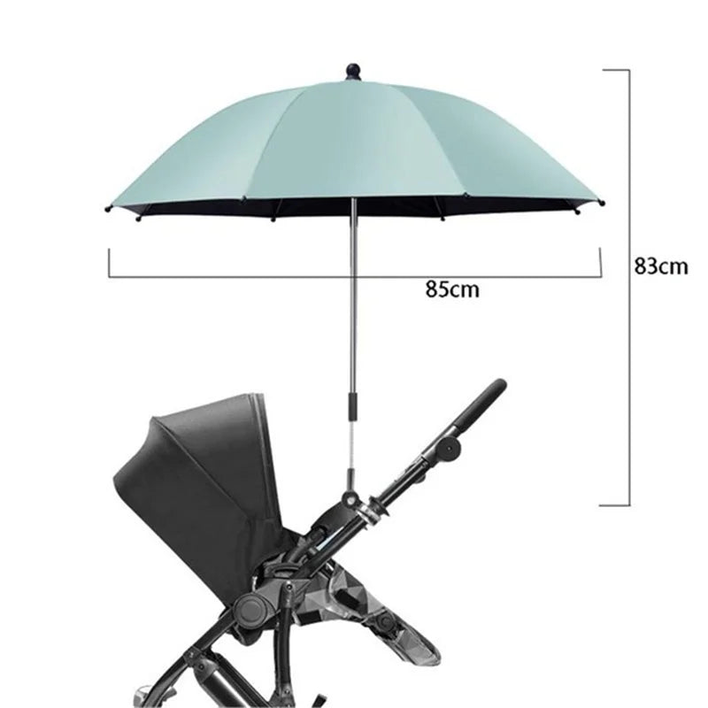 UV Protection Baby Stroller Umbrella With Clamp Universal Sunscree Rainproof Stroller Cover Umbrella Baby Stroller Accessories