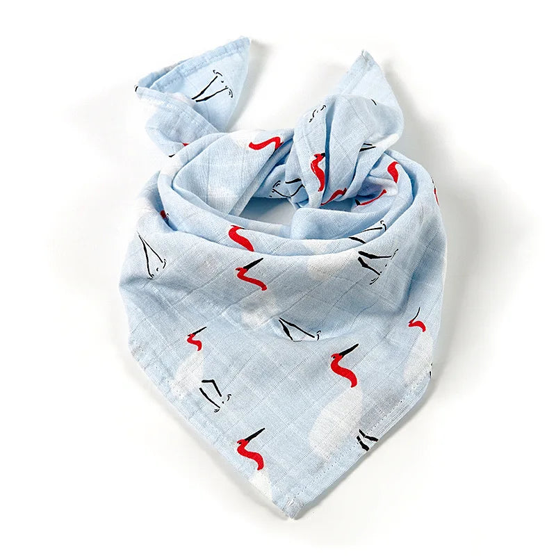 Hot sale Baby Blankets Newborn Soft Organic Cotton Baby Bibs Muslin Swaddle Wrap Feeding Burp Cloth Towel Scarf Baby Stuff