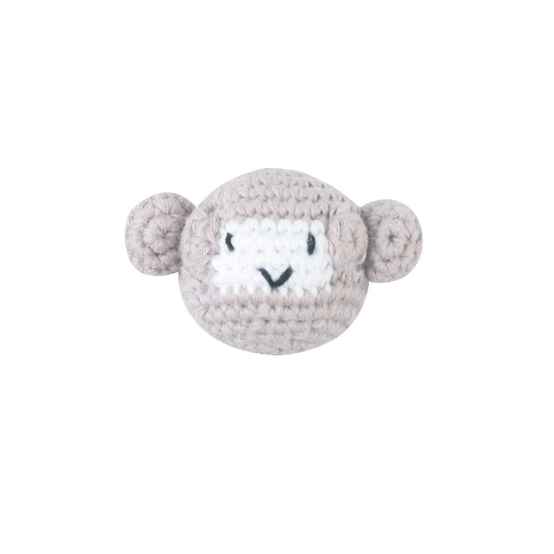 Handmade Crochet Bear Animal elephant Head Knitting Beads DIY Baby Pacifier Chain Chewable Accessories Newborn Teether Toy