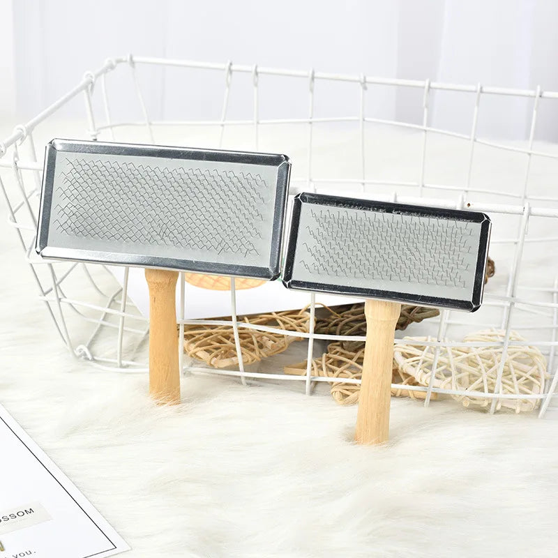 Dog Hair Remover Combs Pet Cat Hair Shedding Brush Wooden Handle Grooming Supplies Lint Remover For Clothing Sweater Clothes