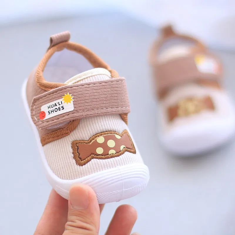 Infant Kids Baby Cartoon Anti kicking functional Shoe Soft Sole Squeaky Sneakers Boy Causal Loafers Toddler Girl Non-slip Shoe