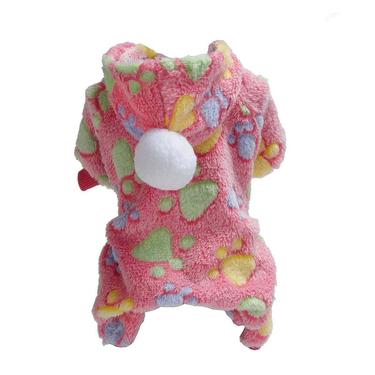 Pet Clothes Flannel Dog Costume Dog Cold Weather Coats Cat Apparel Soft Flannel Doggie Jumpsuit Clothes Pet Four Legged Pajamas