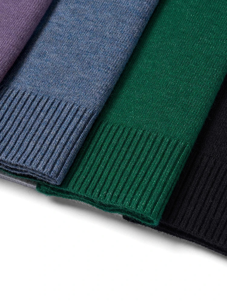 SIMWOOD 2024 Autumn New Basic Sweater Men Regular Fit Warm High Quality Knits Pullovers