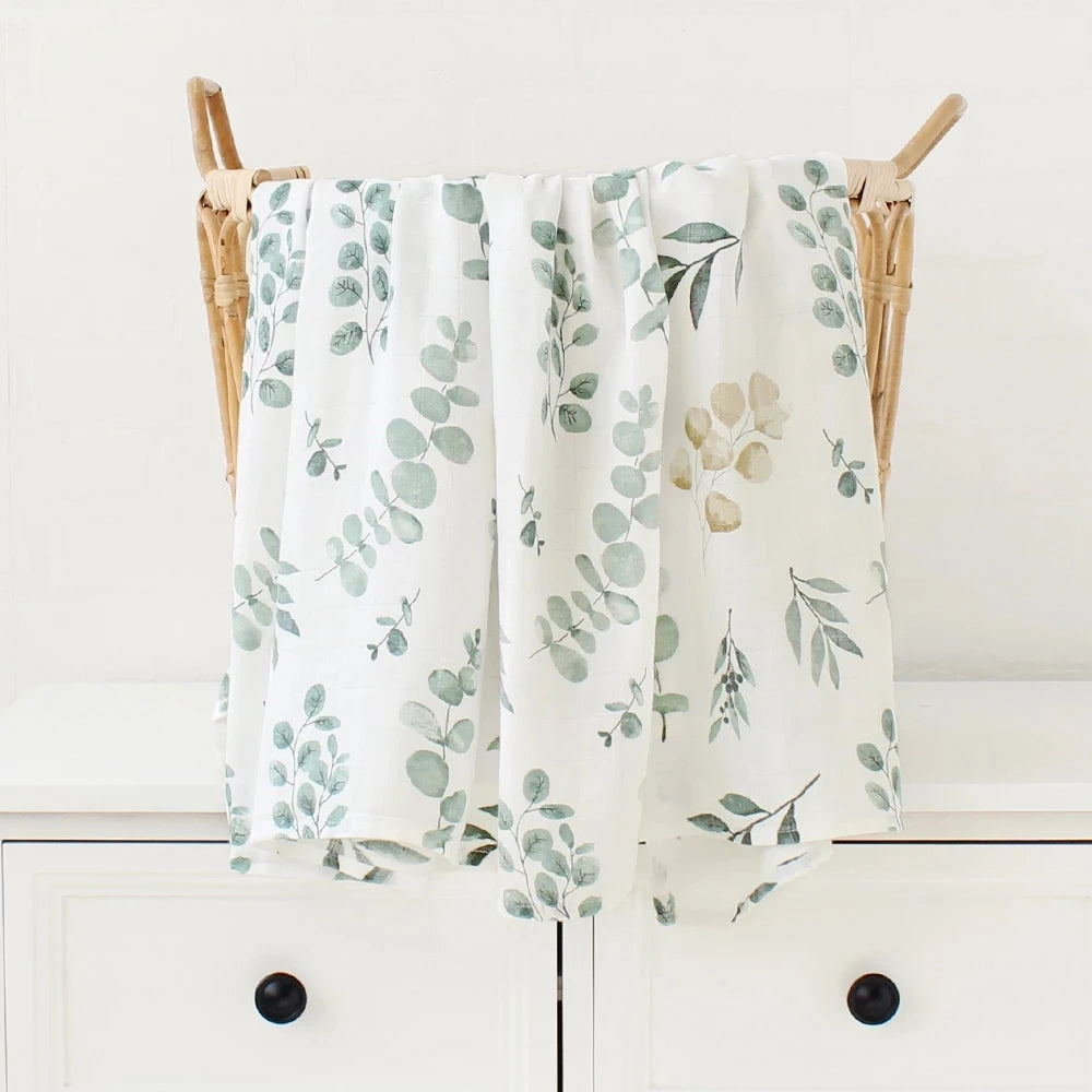 Bamboo Baby Blanket Newborn Swaddle Baby Stuff Mushroom Muslin Blanket Organic Cotton Baby Nursery Infant Receiving Blanket