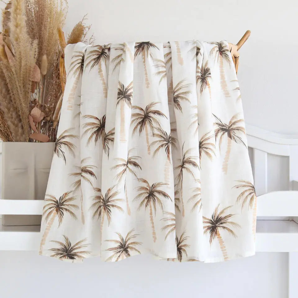 Bamboo Baby Blanket Newborn Swaddle Baby Stuff Mushroom Muslin Blanket Organic Cotton Baby Nursery Infant Receiving Blanket