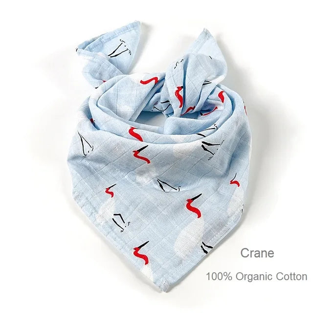 Organic Cotton/Bamboo Cotton Muslin Swaddles Wrap Burpy Towel Scarf Bibs Muslin Baby Blankets Newborn Diaper Pielucha 60*60cm