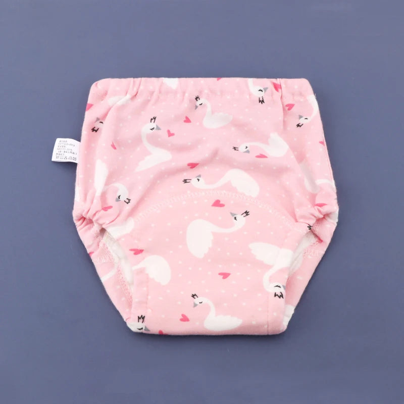 Baby Waterproof Reusable Training Pants 6 Layers Cotton Baby Diaper Cute Infant Shorts Nappies Panties Nappy Changing Underwear
