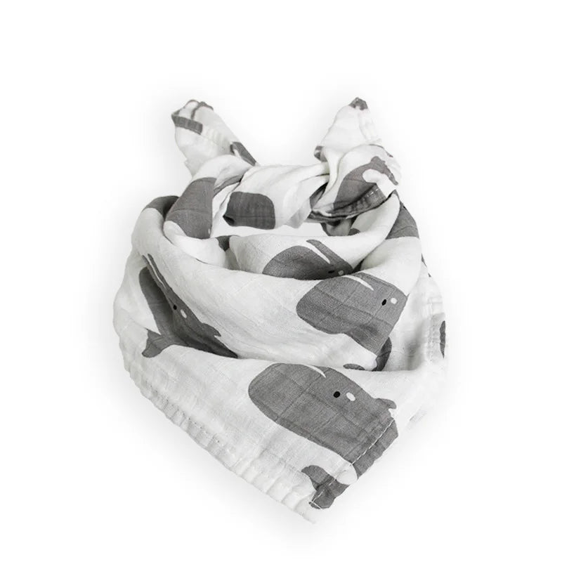 Hot sale Baby Blankets Newborn Soft Organic Cotton Baby Bibs Muslin Swaddle Wrap Feeding Burp Cloth Towel Scarf Baby Stuff